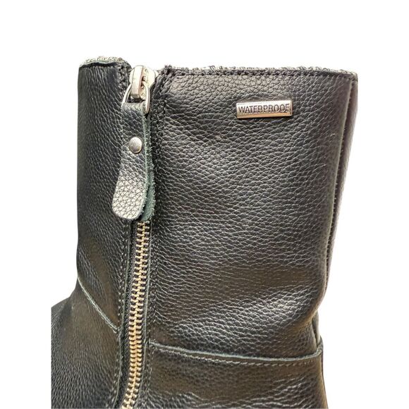 Cougar Vito Women’s 9 Leather Waterproof Boots Black Winter Lined Zip - Picture 6 of 9